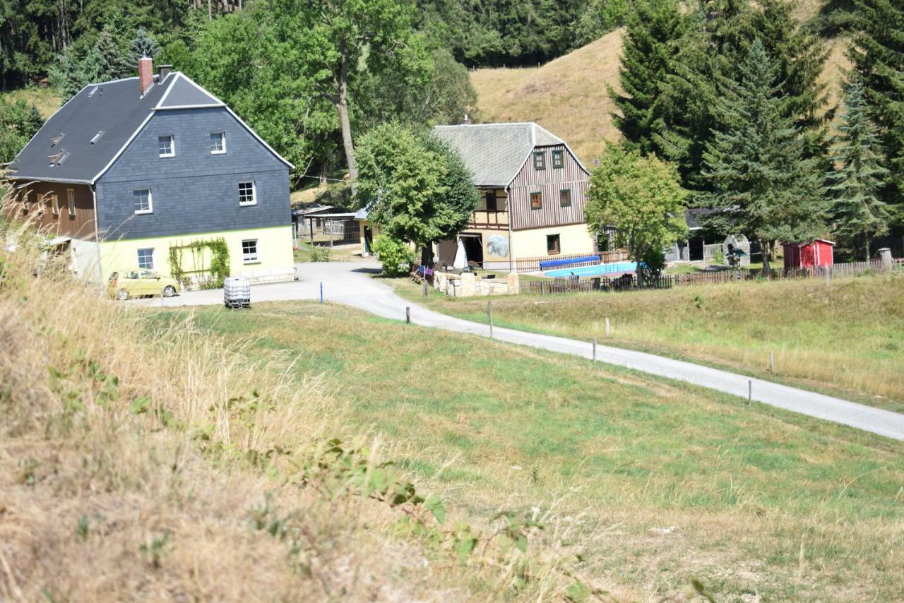 Ferienwohnung Waldmuehle Saupsdorf المظهر الخارجي الصورة